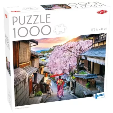 Puzzle 1000 el. Kobieta spaceruj�ca po Kioto Tactic