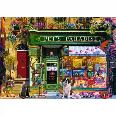 Puzzle 1000 el. Raj dla zwierz�t Trefl