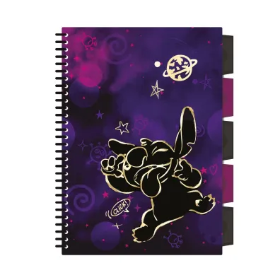 Patio Ko�obrulion B5 Disney Gold  Stitch project book 100 kartek wz�r 2