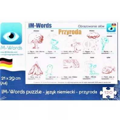 Puzzle 120 el. Niemiecki. Przyroda iM-Words - Piotr Koz�owski