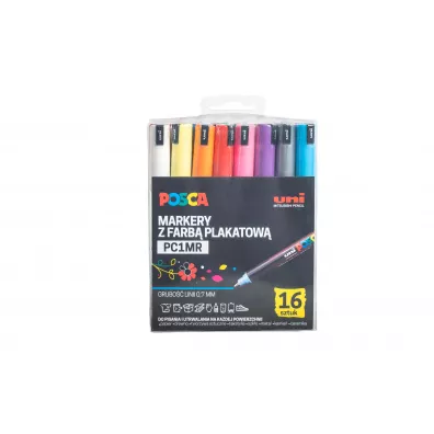 Uni Mitsubishi Pencil Marker PC-1MR Posca Uni 16 szt.