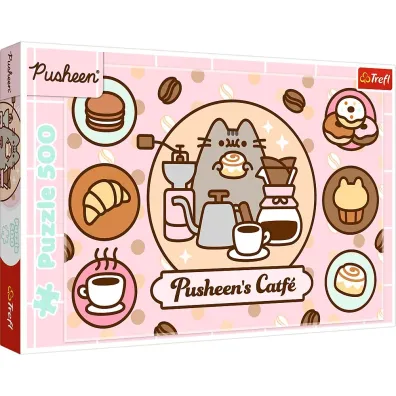 Puzzle 500 Pusheen w kawiarni TREFL