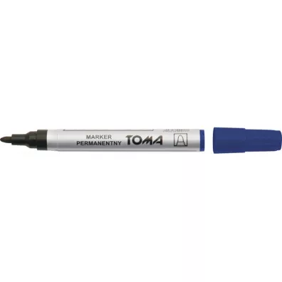 Toma Marker permanentny okr�g�y niebieski