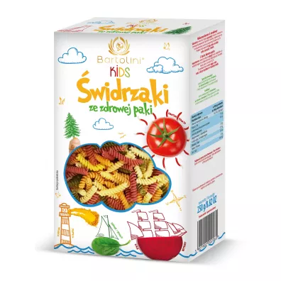 Bartolini Makaron (semolinowy z suszonymi warzywami) dla dzieci widrzaki 250 g