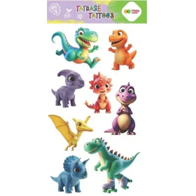 Tatua�e zmywalne DINO 100x20mm Happy Color