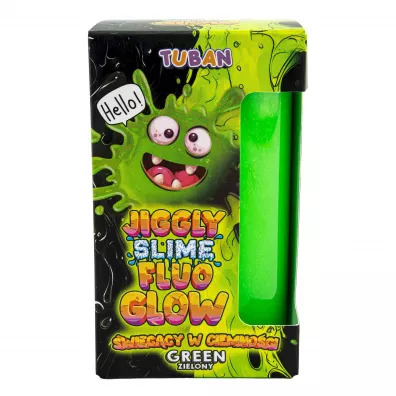TU3823 JGGLY SLIME FLUO GLOW   ZIELONY 430 g Tuban