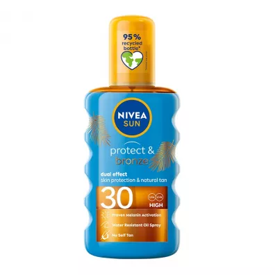 Nivea Olejek w sprayu aktywujcy naturaln opalenizn SPF 30 200 ml