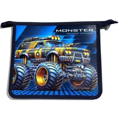 Fresh Teczka-torba A5+ zapinana na zamek Monster Truck