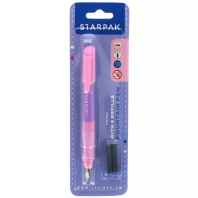Pi�ro wieczne z 2nabojami  Prime r�/fiolet STARPAK 537024