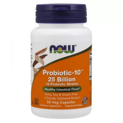 Now Foods Probiotic-10 25 Bilion suplement diety 50 kaps.