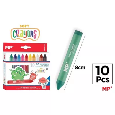 Mp Main Paper Kredki woskowe mi�kkie 10 kolor�w