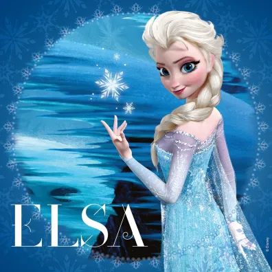 Puzzle 3x49 el. Elsa, Anna i Olaf Kraina Lodu Ravensburger