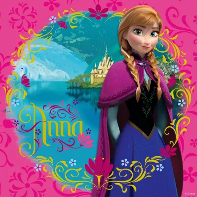 Puzzle 3x49 el. Elsa, Anna i Olaf Kraina Lodu Ravensburger