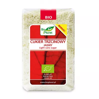 Bio Planet Cukier trzcinowy jasny 500 g Bio