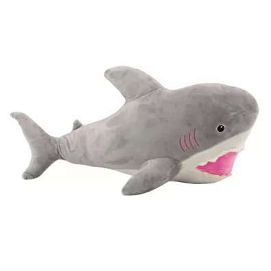 Pluszowy rekin 50cm siwy LeanToys