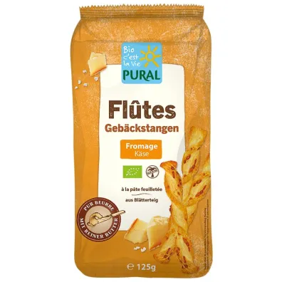 Pural Paluszki z ciasta francuskiego z serem 125 g Bio