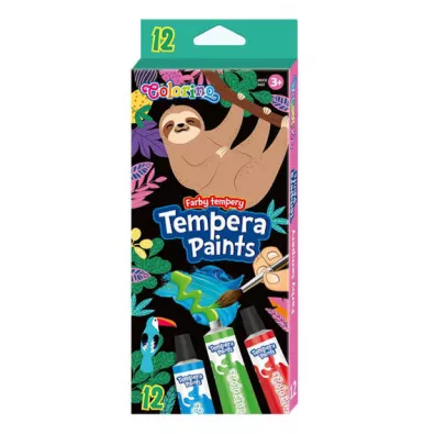 Patio Farby tempera w tubie Colorino wildkid 12 x 12 ml