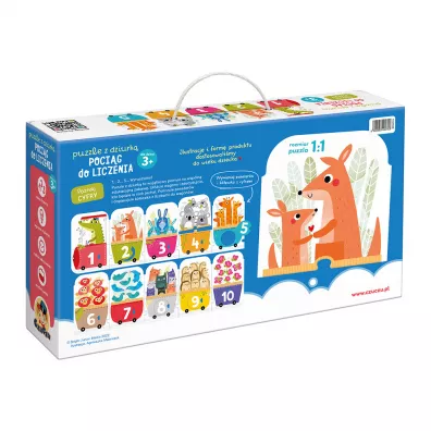 Puzzle z dziurk 30 el. Pocig do liczenia Bright Junior Media