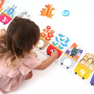 Puzzle z dziurk 30 el. Pocig do liczenia Bright Junior Media