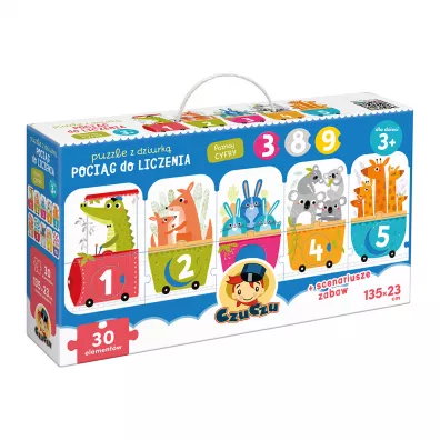 Puzzle z dziurk 30 el. Pocig do liczenia Bright Junior Media