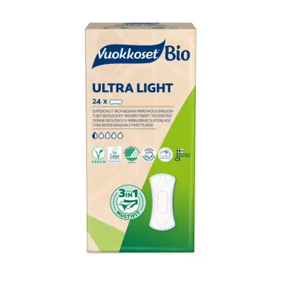 Vuokkoset Bio, Wkadki higieniczne Ultra Light 24 szt.