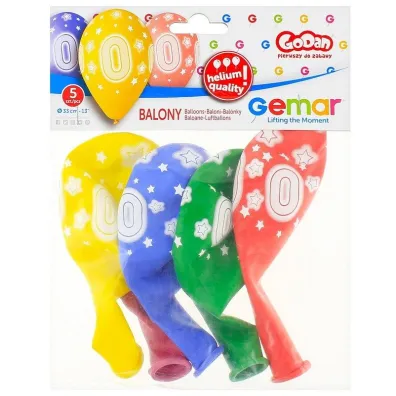Godan Balony Premium Hel z nadr. 0, 13" op. 5szt.