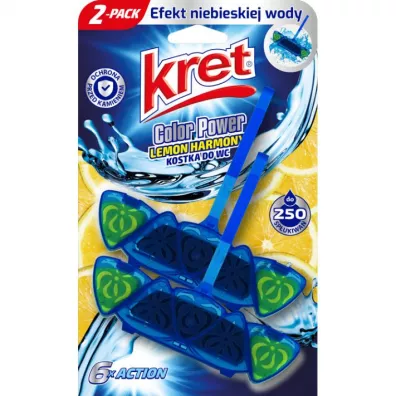 Kret Zawieszka do WC barwi�ca wod� Lemon Harmony 2 szt.