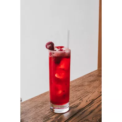 Vialli Design Somki szklane 20cm zestaw ze szczoteczk 26612 6 szt.