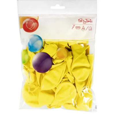 Balony pastelowe ��te (50 szt.)