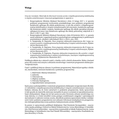 Ucz� si� i rozwijam. Karty pracy. Cz�� 1. Materia�y do obserwacji rozwoju ucznia z niepe�nosprawno�ci� intelektualn� w stopniu umiarkowanym i znacznym