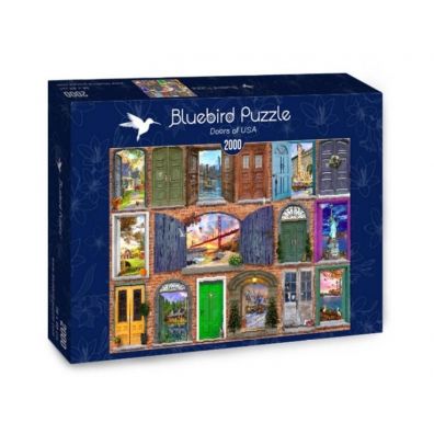 Puzzle 2000 el. Drzwi do USA Bluebird Puzzle