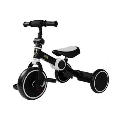 Rower tr�jko�owy czarno bia�y LeanToys
