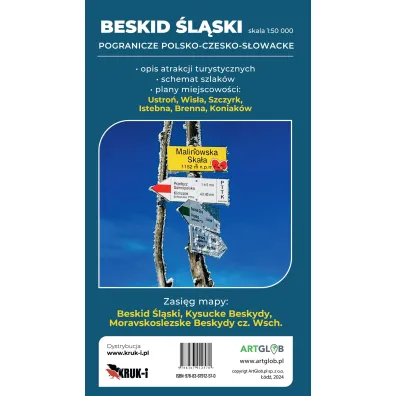 Mapa turystyczna Beskid �l�ski 1:50 000