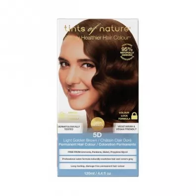 Tints of nature Naturalna farba do wosw  - 5D Jasny zoty brz 130 ml