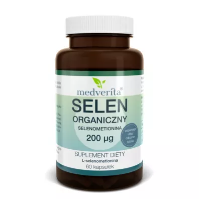 Medverita Selen Organiczny 200 ug Suplement diety 60 kaps.