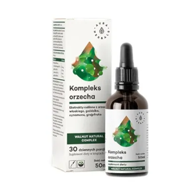 Aura Herbals Kompleks orzecha Wormwood natural complex Suplement diety w kroplach 50 ml