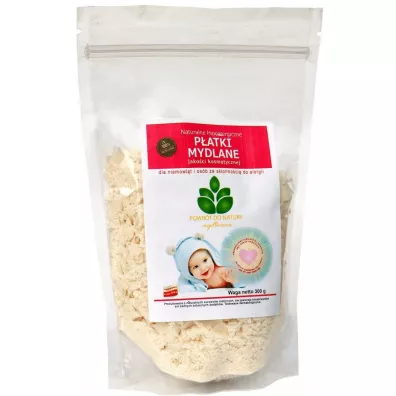 Mydlarnia Powr�t do Natury Ro�linne hipoalergiczne p�atki mydlane dla niemowl�t i os�b ze sk�onno�ci� do alergii (100% naturalne) 300 g