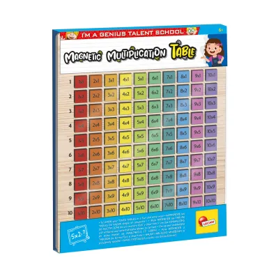 Lisciani. I'm Genius. Drewniana magnetyczna tabliczka mno�enia
