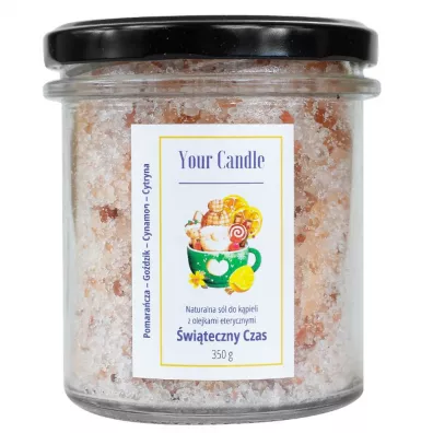 Your Candle S�l do k�pieli naturalna z olejkami eterycznymi �wi�teczny czas 350 g