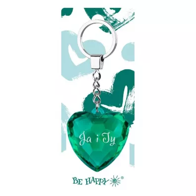 Be-Happy Gifts Brelok serce MIX Ja i Ty/ Kochana Babcia