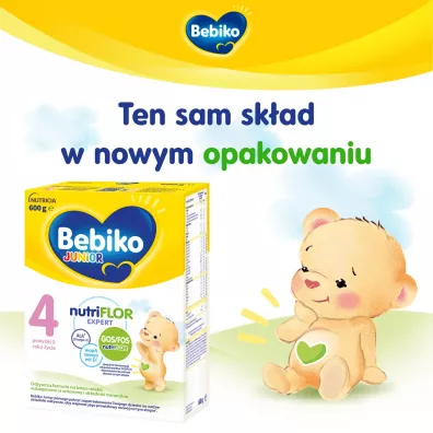 Bebiko Junior 4 Odywcza formua na bazie mleka dla dzieci powyej 2. roku ycia 600 g