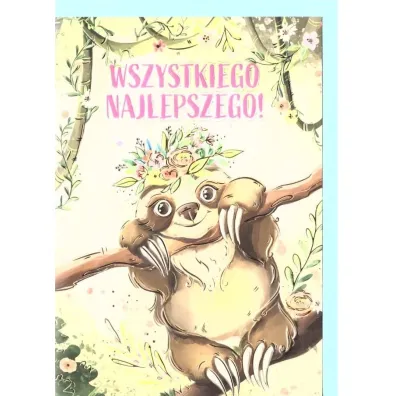 Henry Karnet A5 Urodziny - Leniwiec