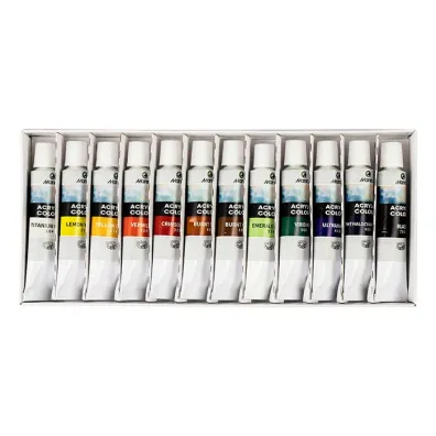 Kw Trade Farby akrylowe Maries 12ml x 12 kolor�w