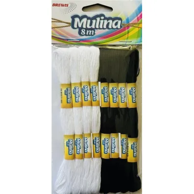 Brewis Mulina bia�y, czarny 8m