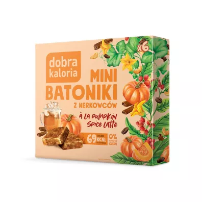 Dobra Kaloria Mini batoniki z nerkowcw a`la pumpkin spice latte 6 x 17 g