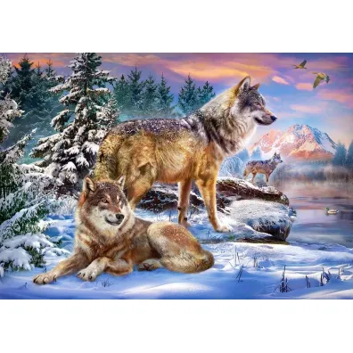 Puzzle 500 el. Wilcza kraina Castorland