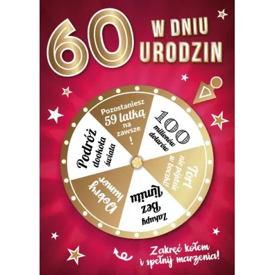 Armin Style KARNET URODZINY 60 B6 Z KOP AS GM-1070 FOL