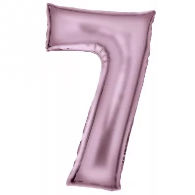 Amscan Balon foliowy cyfra 7 satynowa pastelowy r� 86cm