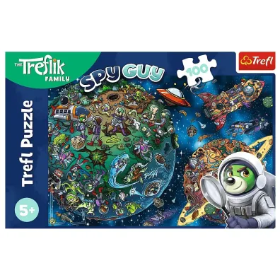 Puzzle 100 el. Wspania�a Rodzina Treflik�w