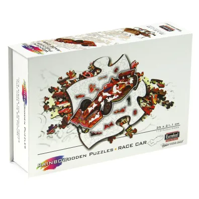Puzzle drewniane kolorowe - Formu�a 1 Eureka 3D